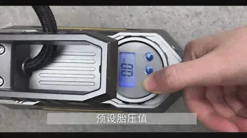 Портативный воздушный компрессор, накачка шин.