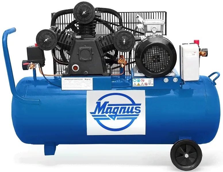 Компрессор воздушный Magnus KW-525/100A (8атм.,3,0кВт, 220В)