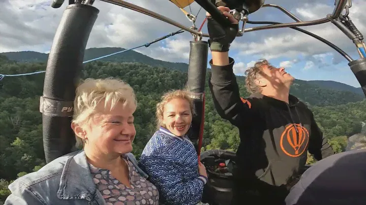 Полет на воздушном шаре в Сочи. FPV съемка.