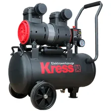 Компрессор воздушный KRESS KP130 24л безмасляный