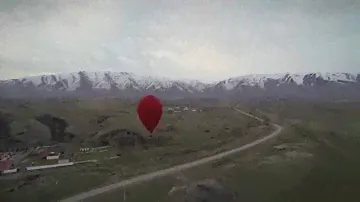 kazaerostat. полёт воздушного шара "сердце" 22-03-2015